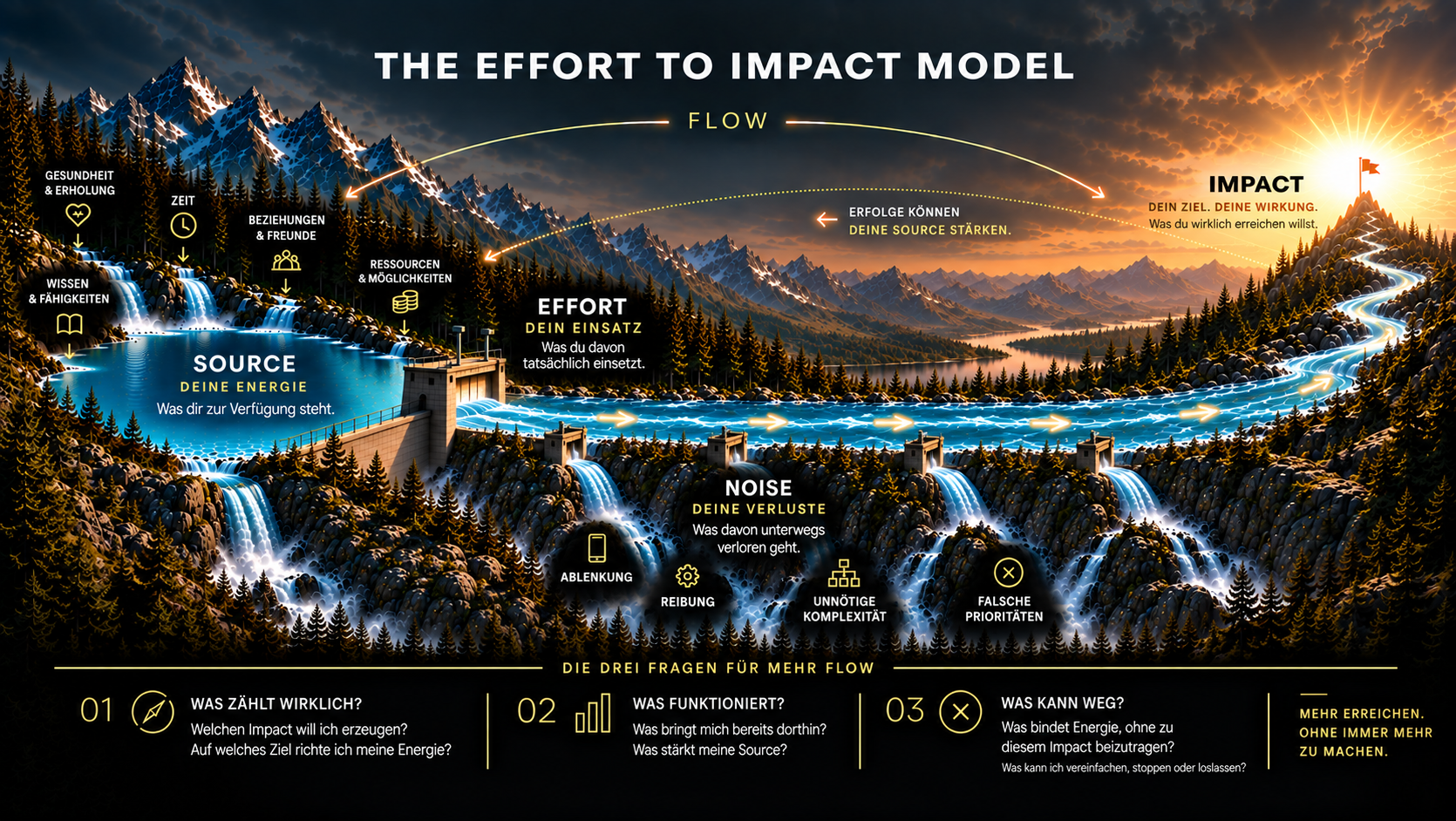 The Effort to Impact Model: Source, Effort, Noise und Impact